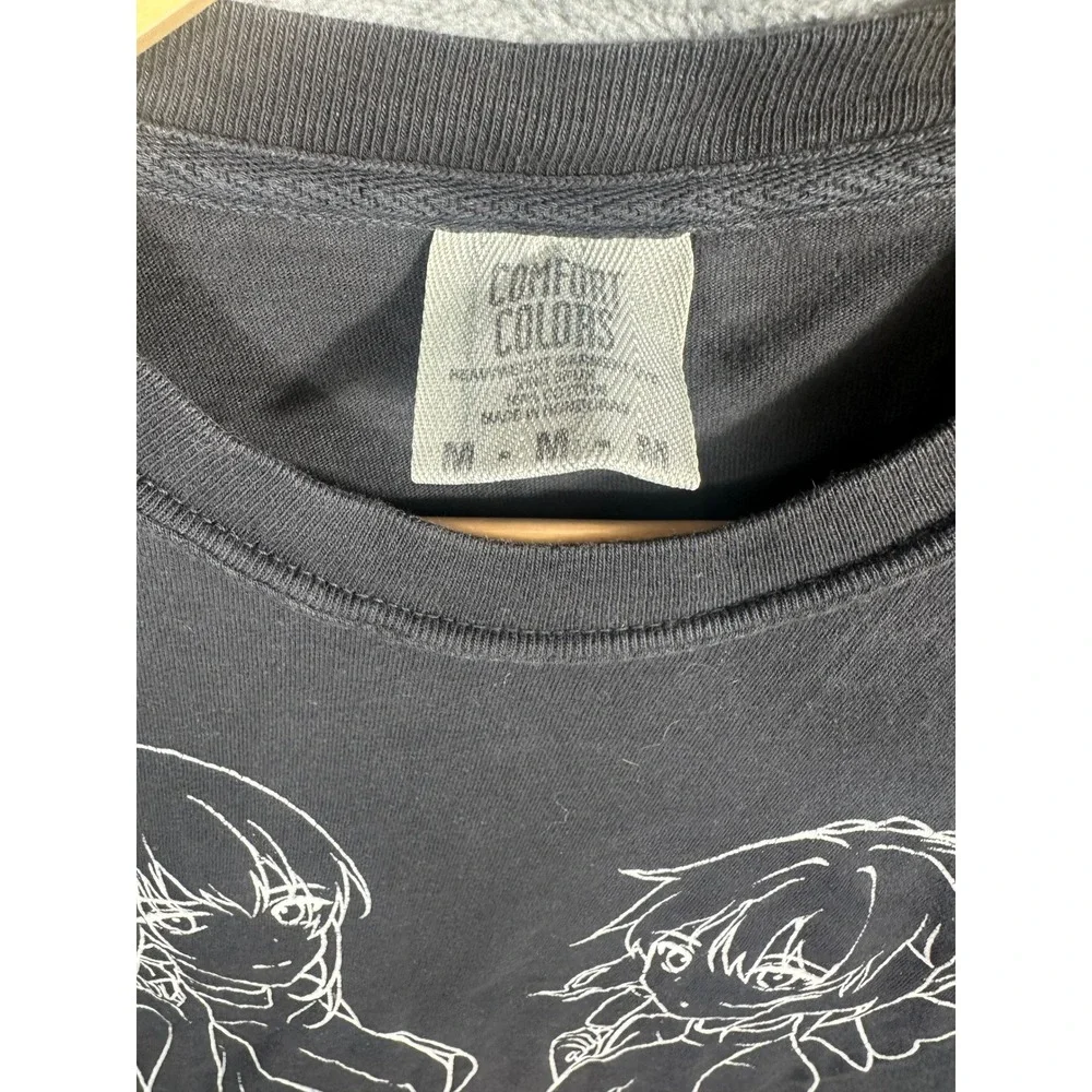 Comfort Colors Anime Graphic Muscle Tee Black Cut Sleeve Fate Perspective Size M